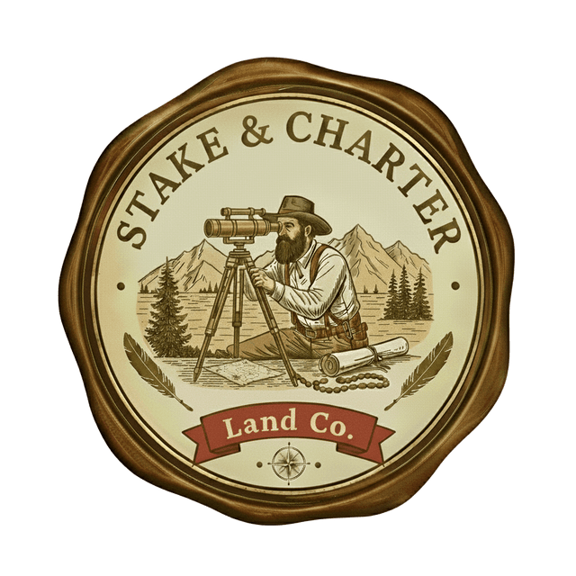 Stake and Charter Land Co. Official Seal - Specialized Land Brokerage & HBU Analysis